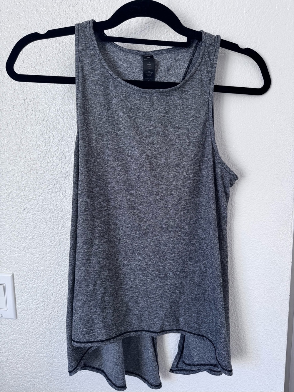 Yogalicious Heather Gray High-Low Tank